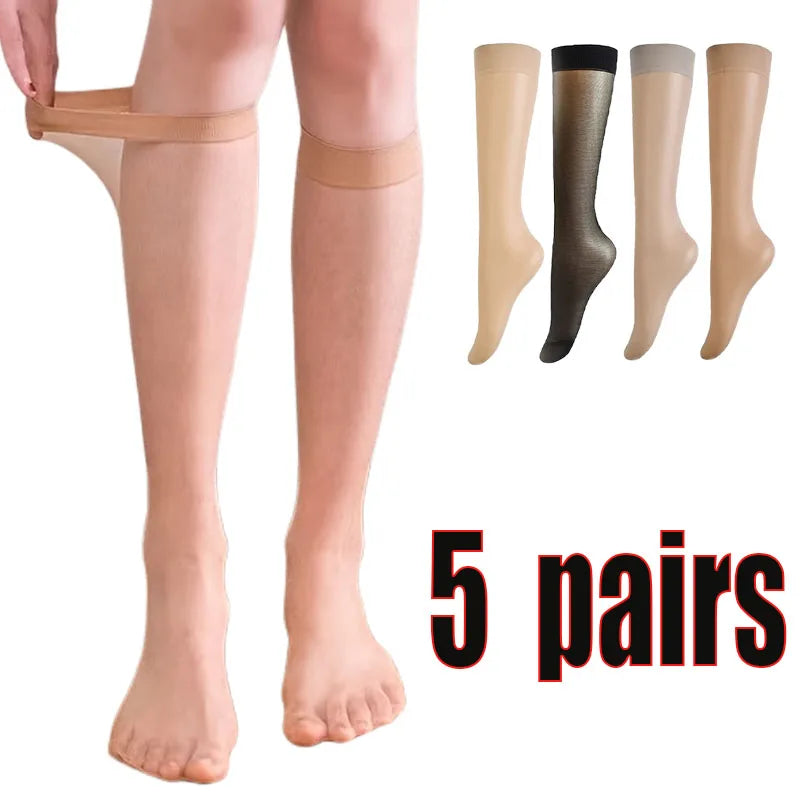 Women Ultra-thin Stockings - 5 Pairs