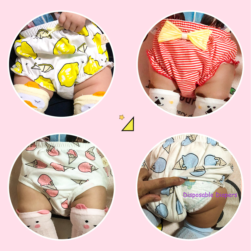 Becmella eco friendly baby diapers in various colorful and cute designs for kids